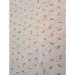 Handmade Vintage Yellow Roses zipper Duvet Cottagecore Full  82 x 74